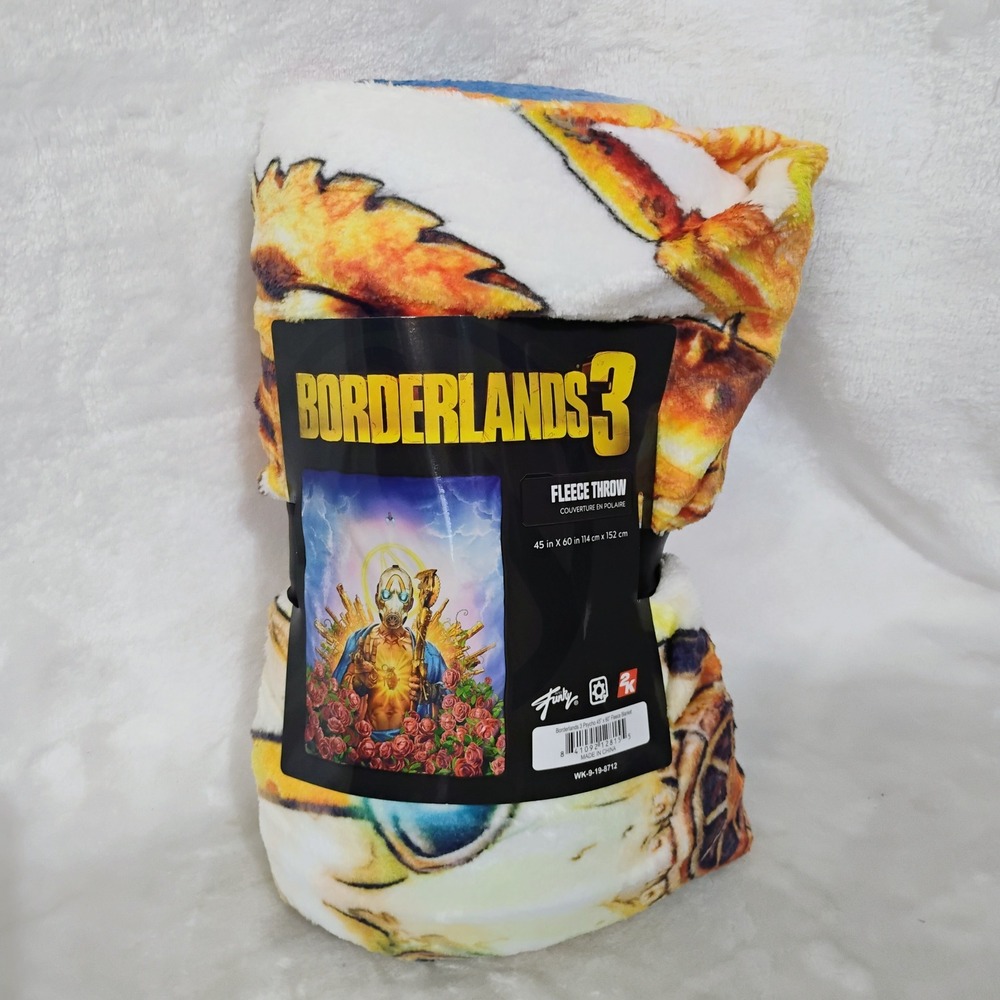 Borderlands 3 Psycho Art Fleece Throw Blanket 45x60 Gearbox 2K Games Funky O